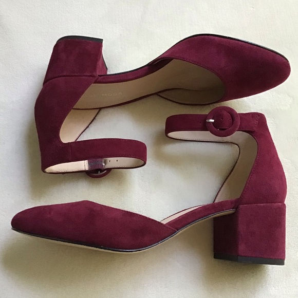 Pelle Moda Shoes - Pelle Moda Uma Bordo Suede Block Heel Pump, 7.5